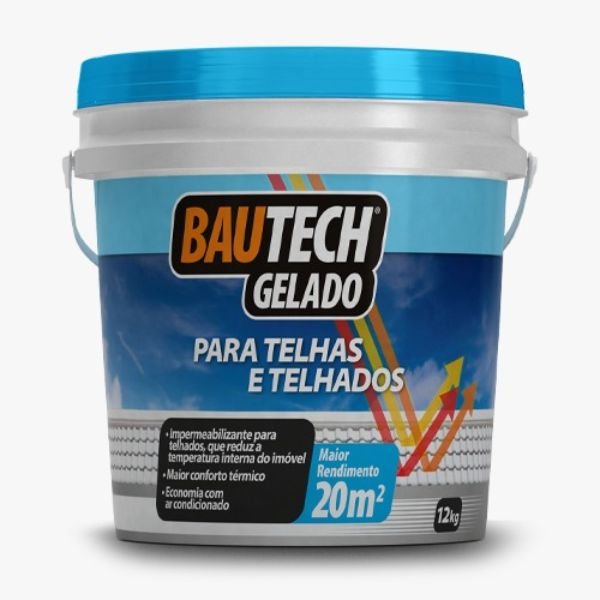 É um impermeabilizante branco para telhas e telhados. Reduz a absorção de calor do imóvel, trata o problema de umidade e diminuí os ruídos de chuvas. RENDIMENTO Até 20m2/Embalagem